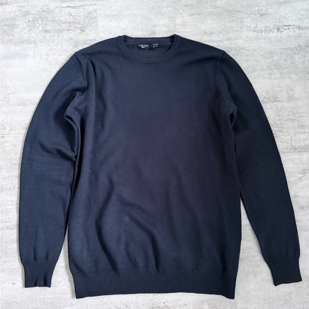 Lot of 2 Men’s Sweaters – Piazza Italia (Navy) & DeFacto (Black) Size M - Picture 7 of 16